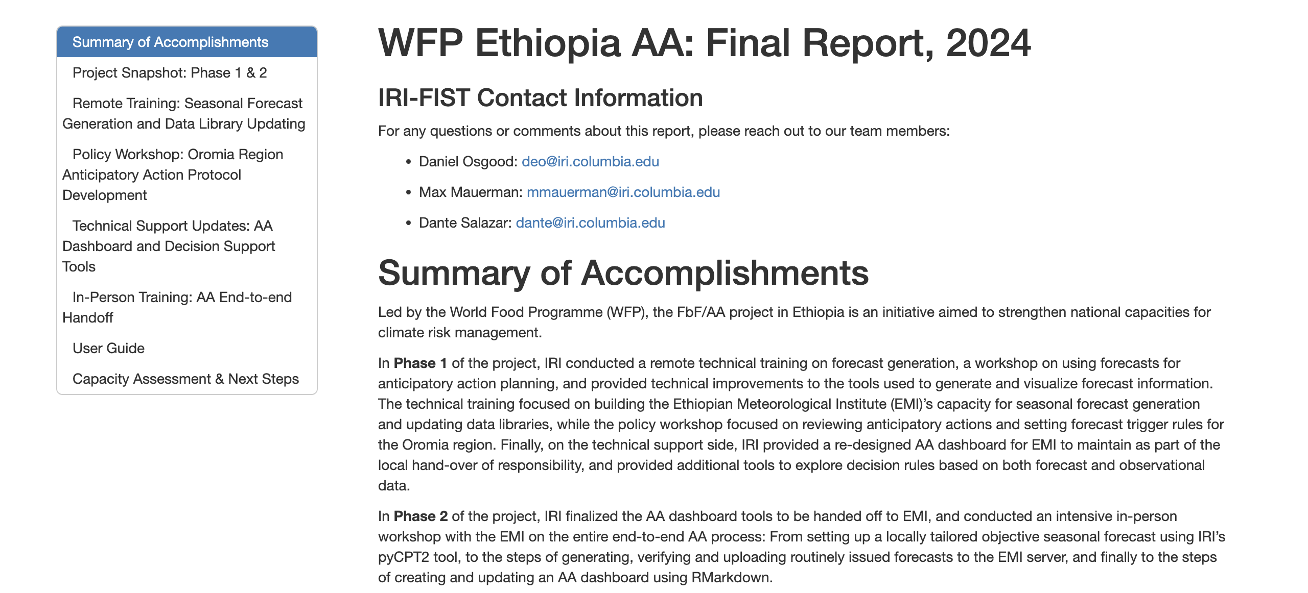 True East Africa Ethiopia Project Report Active Unlocked